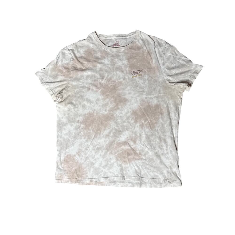 Lucky Brand Miller High Life Graphic Tee Men’s XXL Tie Dye Beer Shirt - Picture 2 of 6